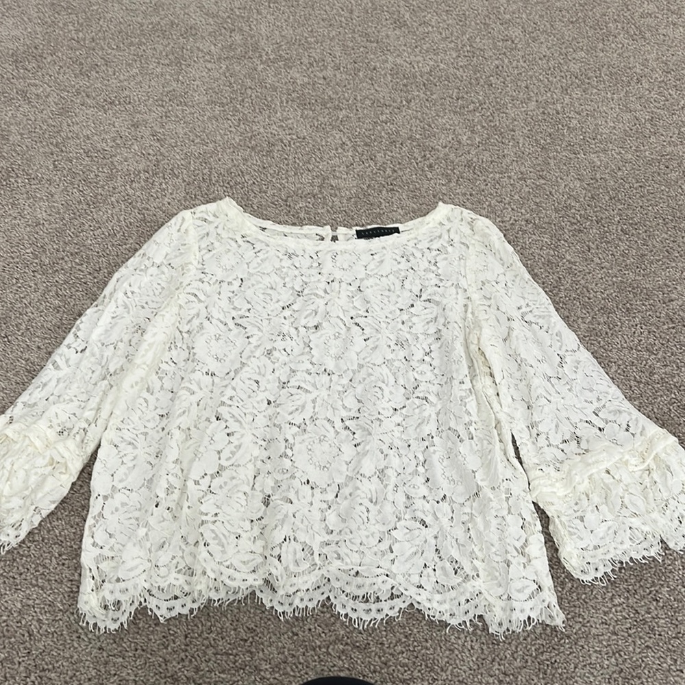 Lace Sanctuary Long Sleeve Blouse
